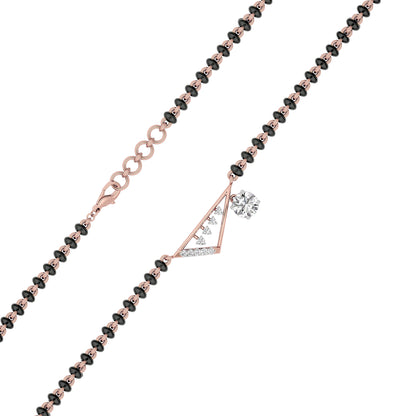 Regal Radiance Diamond Mangalsutra 18 KT / Rose Gold