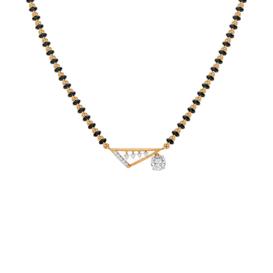 Regal Radiance Diamond Mangalsutra 18 KT / Yellow Gold