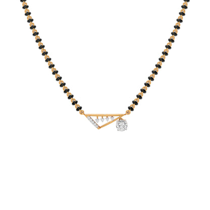 Regal Radiance Diamond Mangalsutra 18 KT / Yellow Gold