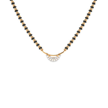 Sapphire Whisper Diamond Mangalsutra 18 KT / Yellow Gold