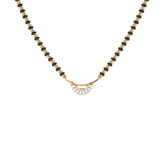 Sapphire Whisper Diamond Mangalsutra 18 KT / Yellow Gold