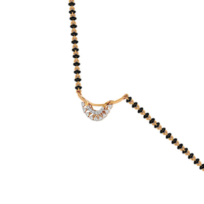 Sapphire Whisper Diamond Mangalsutra 18 KT / Yellow Gold