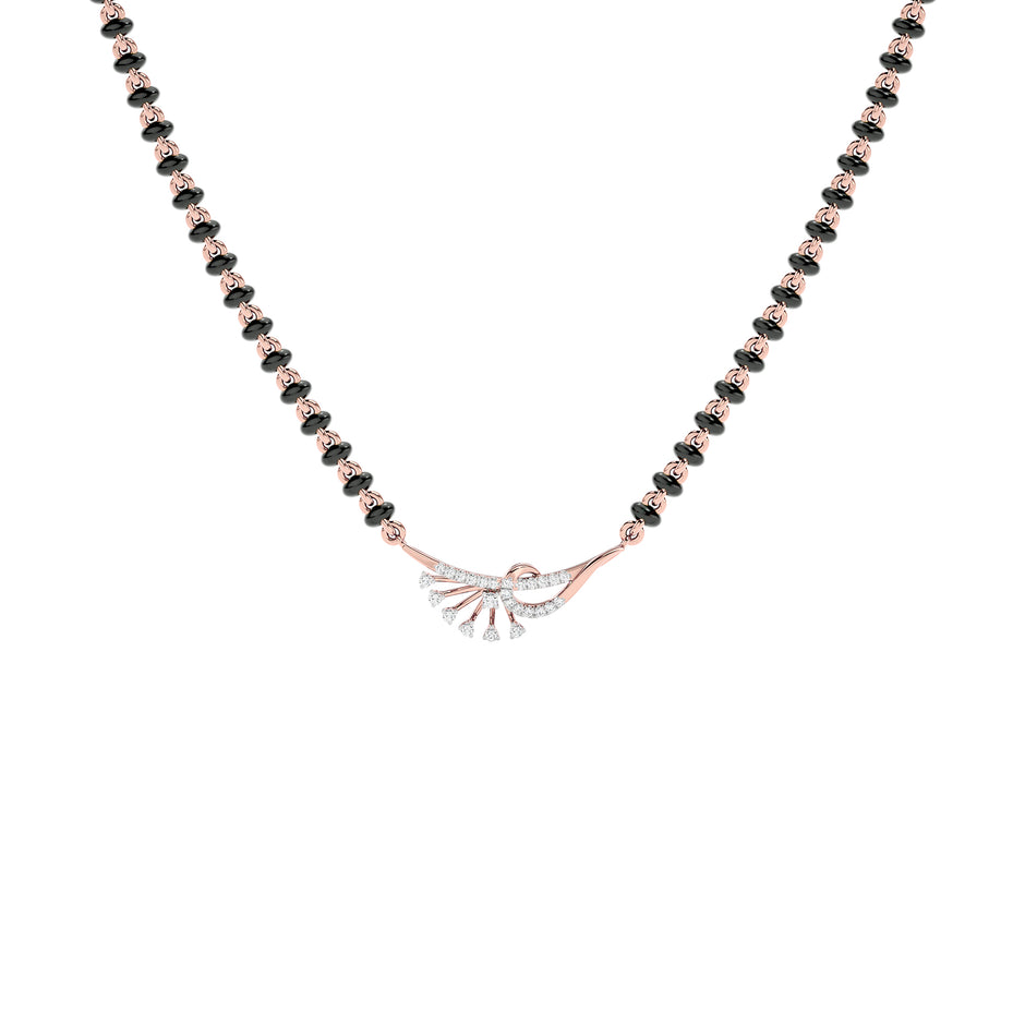 Opal Essence Diamond Mangalsutra 18 KT / Rose Gold