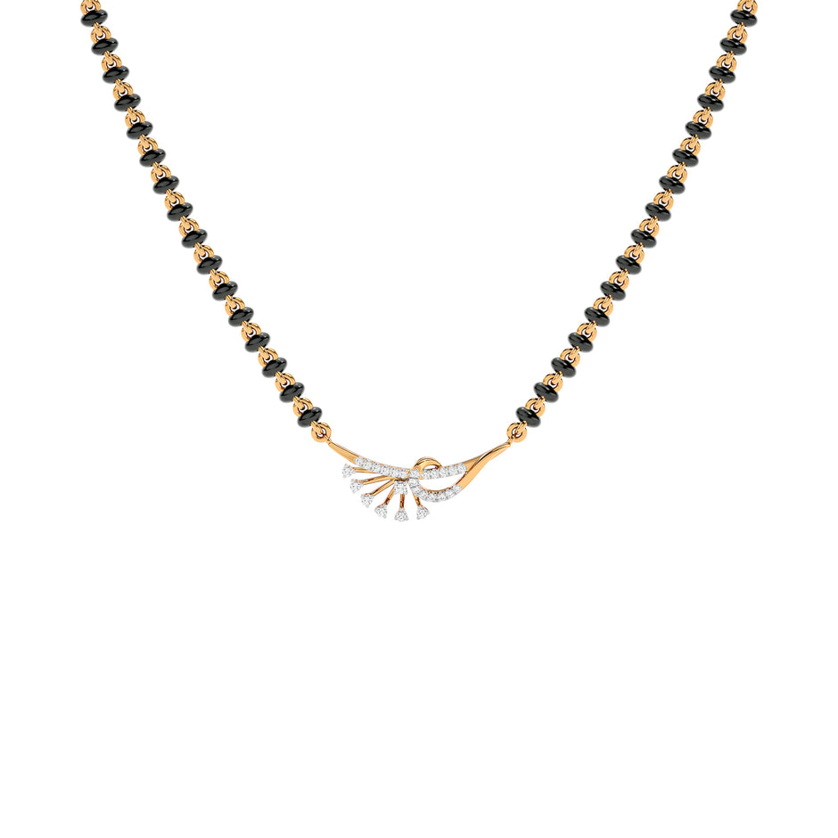 Opal Essence Diamond Mangalsutra 18 KT / Yellow Gold