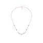 Modern Baugette V-Shaped Diamond Mangalsutra 9 KT / Rose Gold