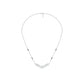 Modern Baugette V-Shaped Diamond Mangalsutra 9 KT / White Gold