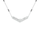 Modern Baugette V-Shaped Diamond Mangalsutra 9 KT / White Gold