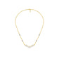 Modern Baugette V-Shaped Diamond Mangalsutra 9 KT / Yellow Gold