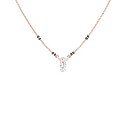 The Trio Diamond Mangalsutra 9 KT / Rose Gold