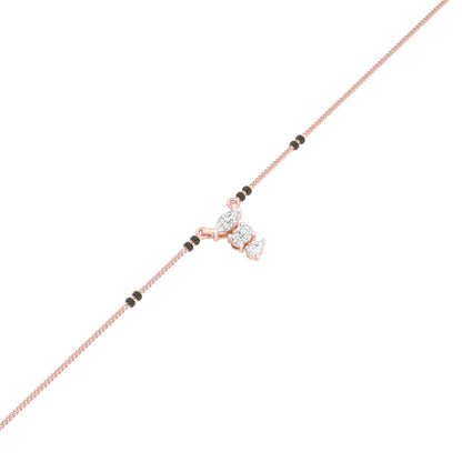 The Trio Diamond Mangalsutra 9 KT / Rose Gold