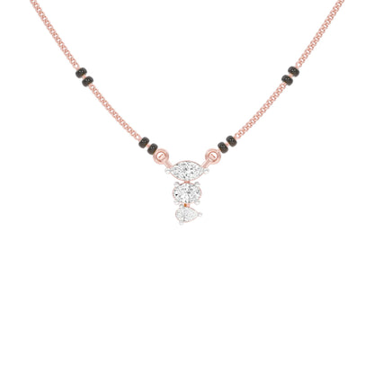 The Trio Diamond Mangalsutra 9 KT / Rose Gold