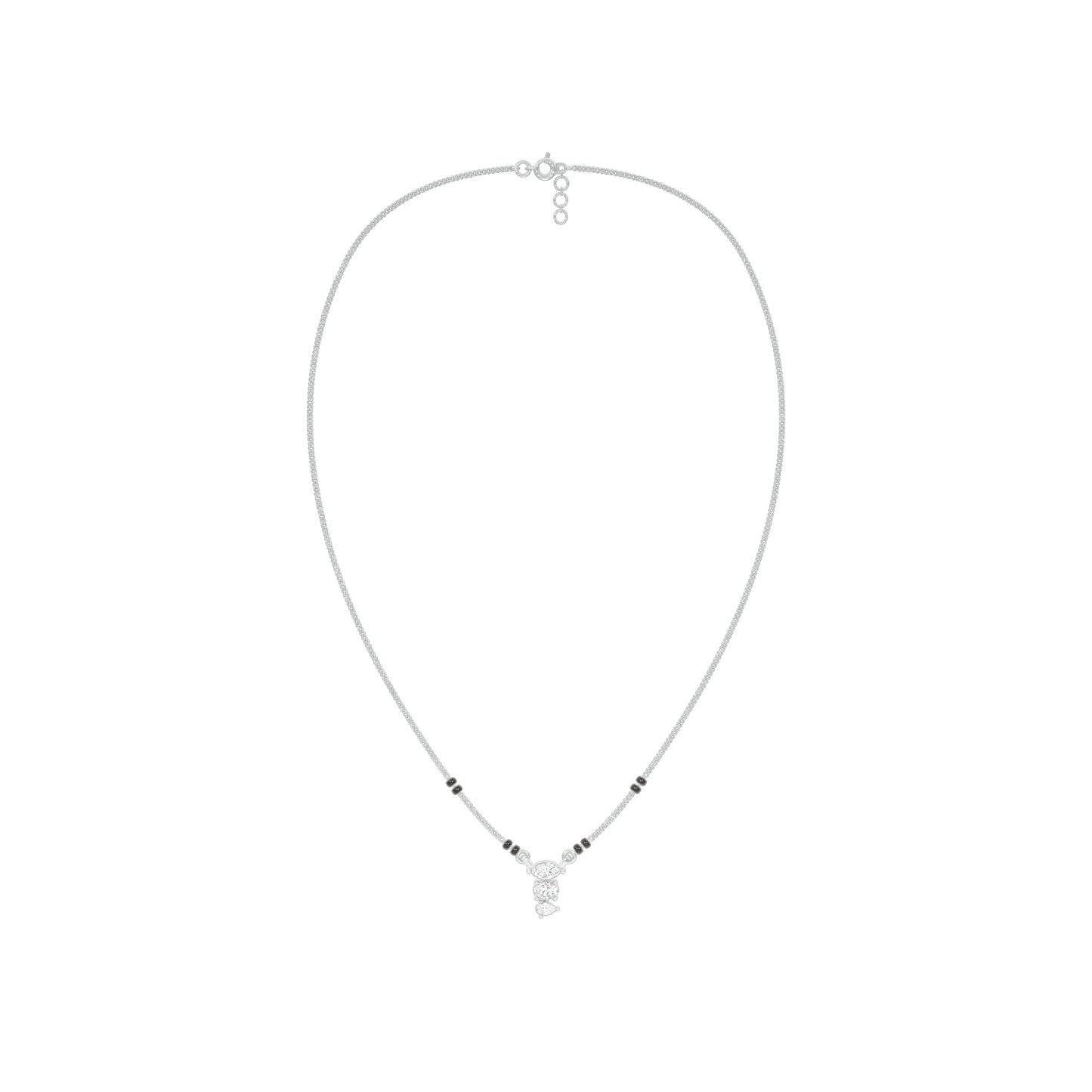 The Trio Diamond Mangalsutra 9 KT / White Gold