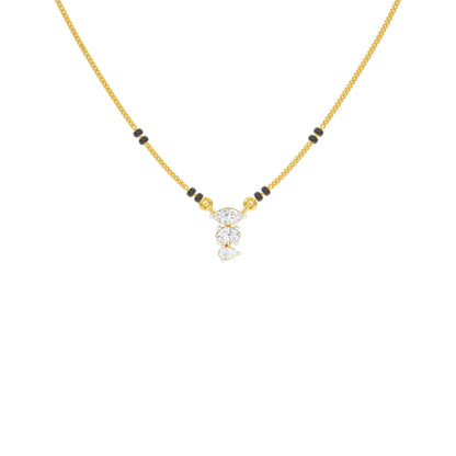 The Trio Diamond Mangalsutra 9 KT / Yellow Gold