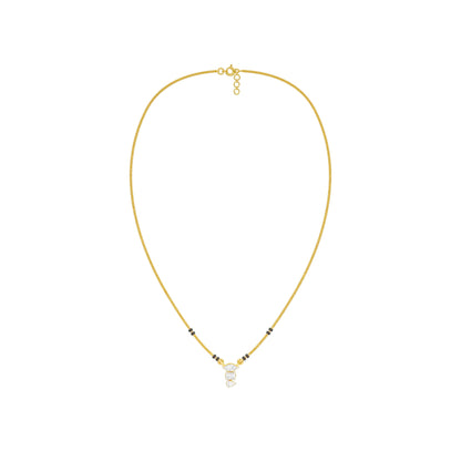 The Trio Diamond Mangalsutra 9 KT / Yellow Gold