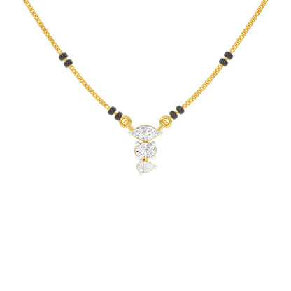 The Trio Diamond Mangalsutra 9 KT / Yellow Gold