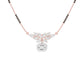 Modern Floral Diamond Mangalsutra 9 KT / Rose Gold
