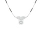 Modern Floral Diamond Mangalsutra 9 KT / White Gold