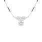 Modern Floral Diamond Mangalsutra 9 KT / White Gold