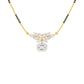Modern Floral Diamond Mangalsutra 9 KT / Yellow Gold