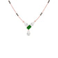 Eternal Emerald Cut Pear Diamond Mangalsutra 9 KT / Rose Gold