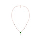 Eternal Emerald Cut Pear Diamond Mangalsutra 9 KT / Rose Gold