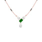 Eternal Emerald Cut Pear Diamond Mangalsutra 9 KT / Rose Gold