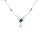 Eternal Emerald Cut Pear Diamond Mangalsutra 9 KT / White Gold