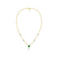 Eternal Emerald Cut Pear Diamond Mangalsutra 9 KT / Yellow Gold