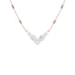 Chevron Charm Diamond Mangalsutra 9 KT / Rose Gold