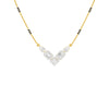 Chevron Charm Diamond Mangalsutra 9 KT / Yellow Gold