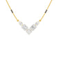 Chevron Charm Diamond Mangalsutra 9 KT / Yellow Gold