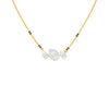 Teardrop Motif Diamond Mangalsutra 9 KT / Yellow Gold
