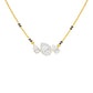 Teardrop Motif Diamond Mangalsutra 9 KT / Yellow Gold