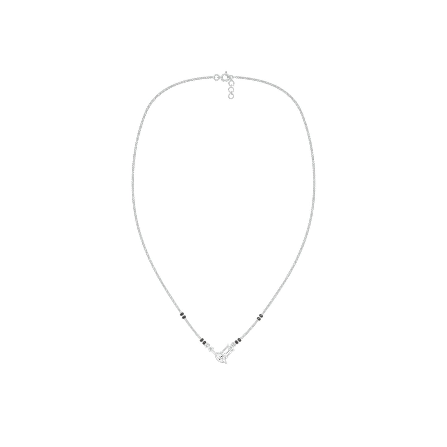 Toi et Moi Diamond Mangalsutra 9 KT / White Gold