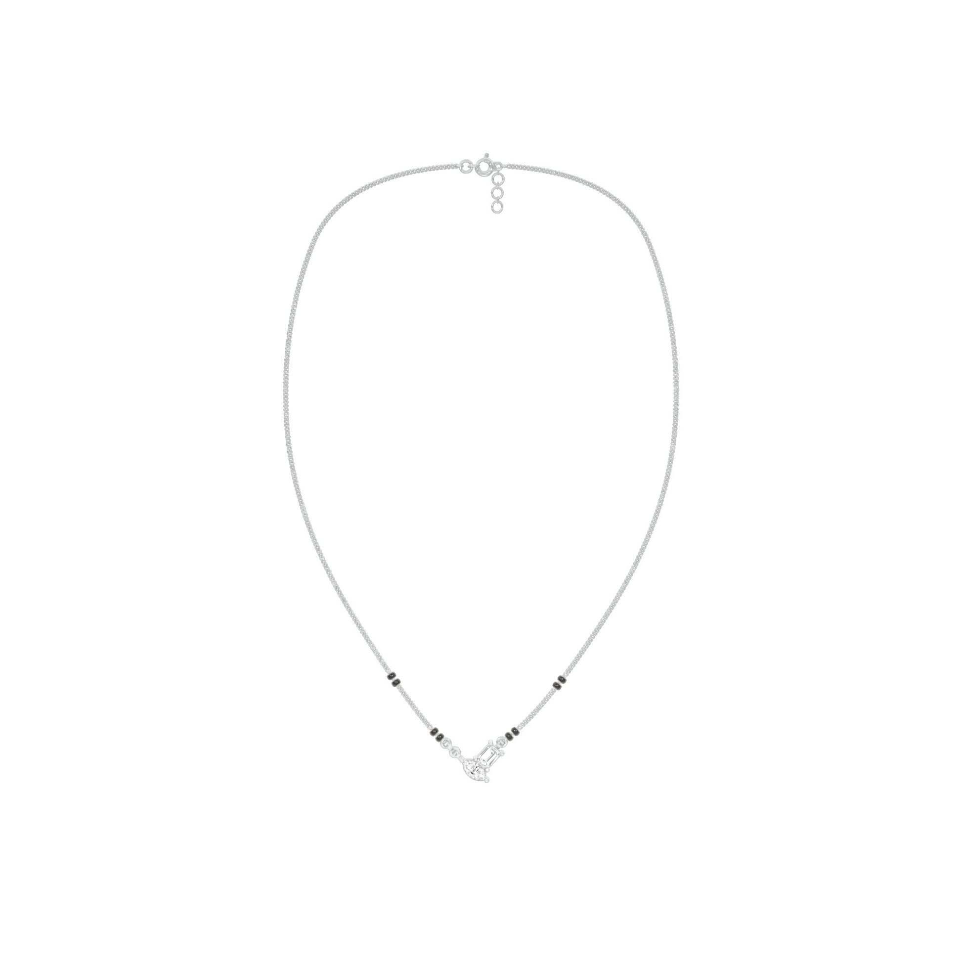 Toi et Moi Diamond Mangalsutra 9 KT / White Gold