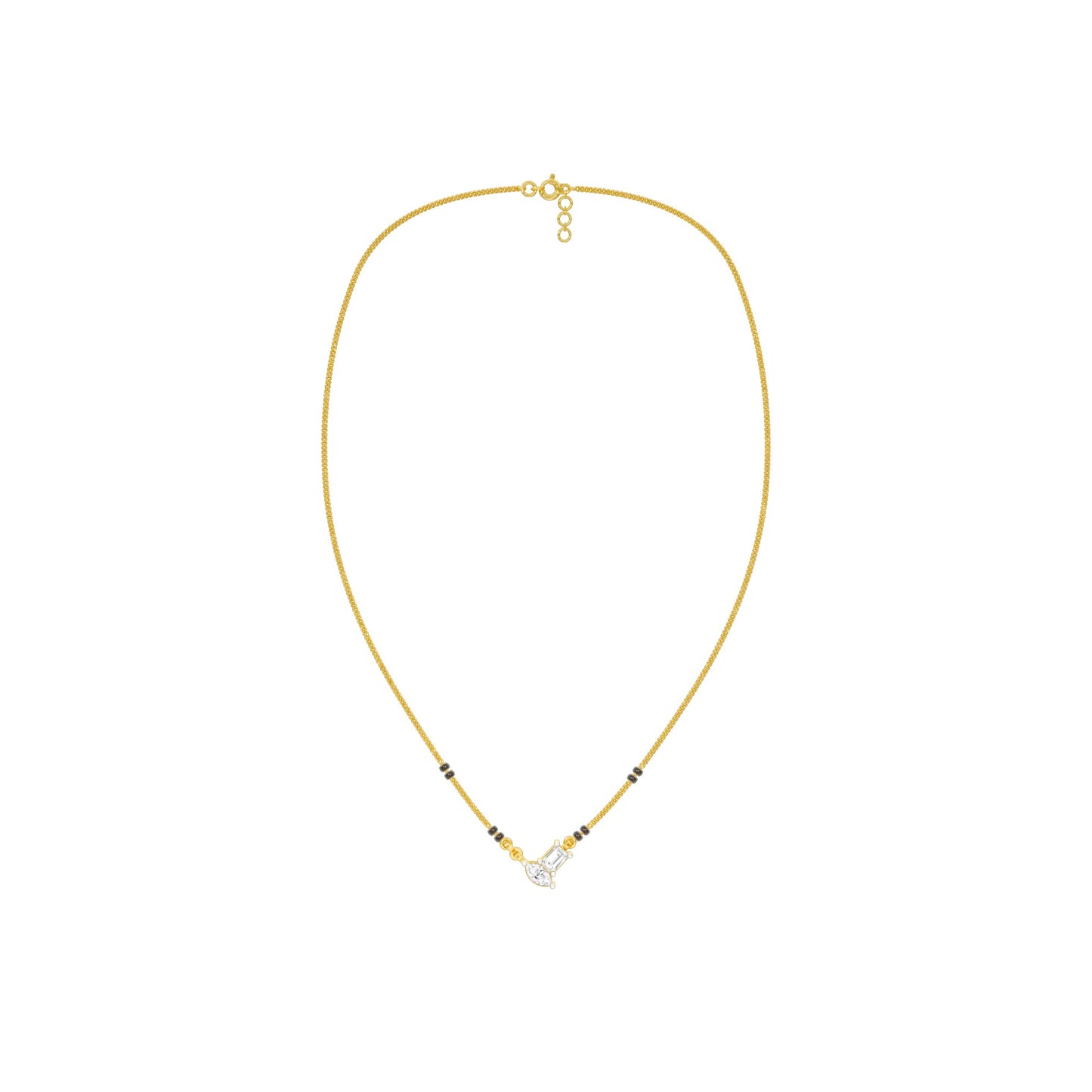 Toi et Moi Diamond Mangalsutra 9 KT / Yellow Gold
