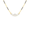 Wavy Marquise Diamond Mangalsutra 9 KT / Yellow Gold