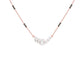 Geometric Cascade Diamond Mangalsutra 9 KT / Rose Gold
