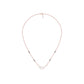 Geometric Cascade Diamond Mangalsutra 9 KT / Rose Gold