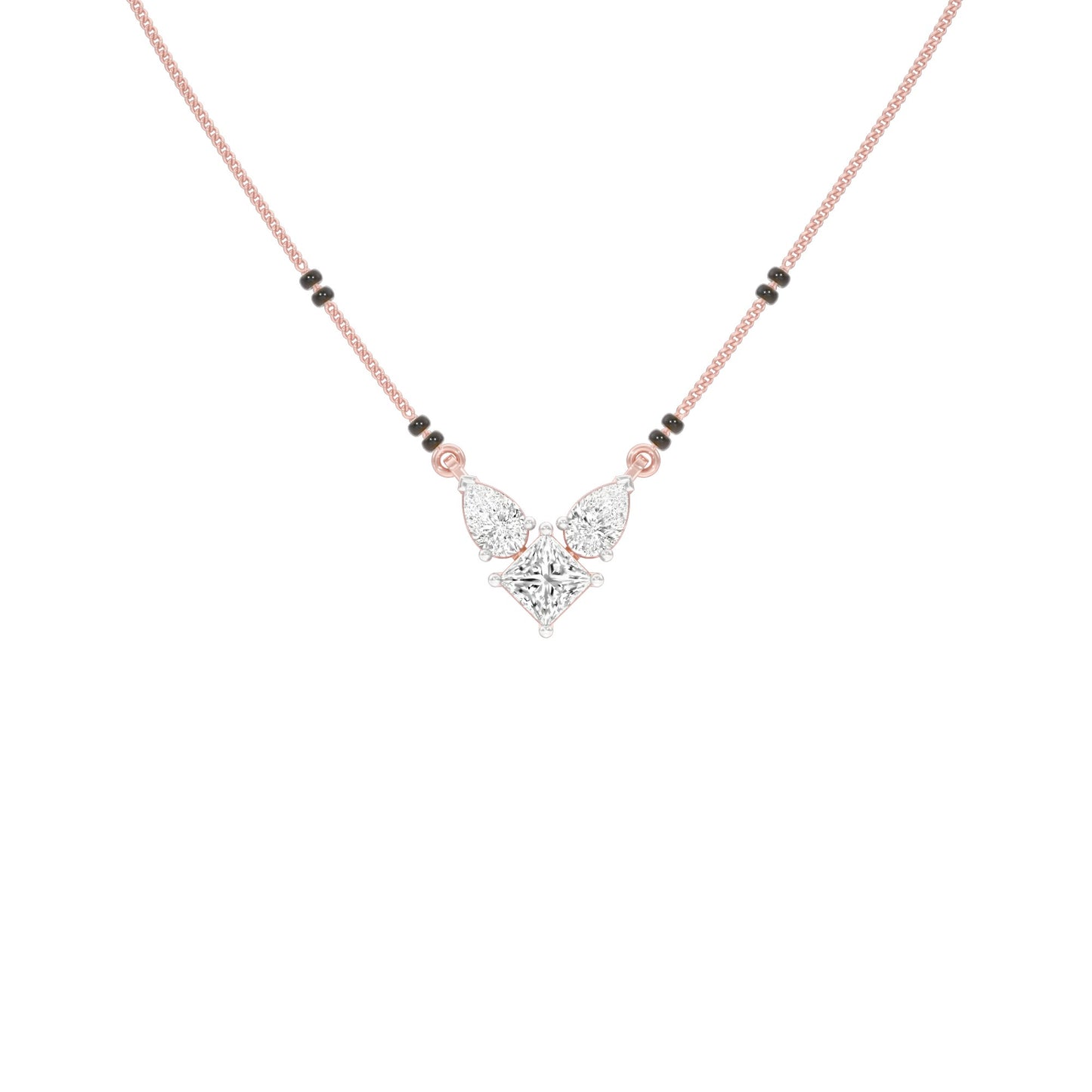 Butterfly Bliss Diamond Mangalsutra 9 KT / Rose Gold