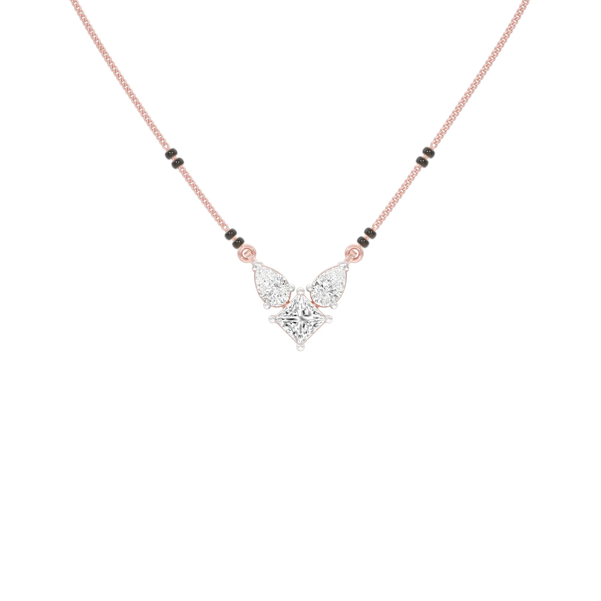 Butterfly Bliss Diamond Mangalsutra 9 KT / Rose Gold