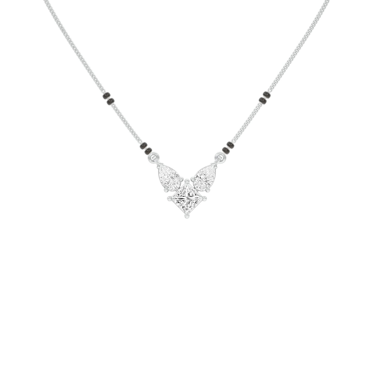 Butterfly Bliss Diamond Mangalsutra 9 KT / White Gold