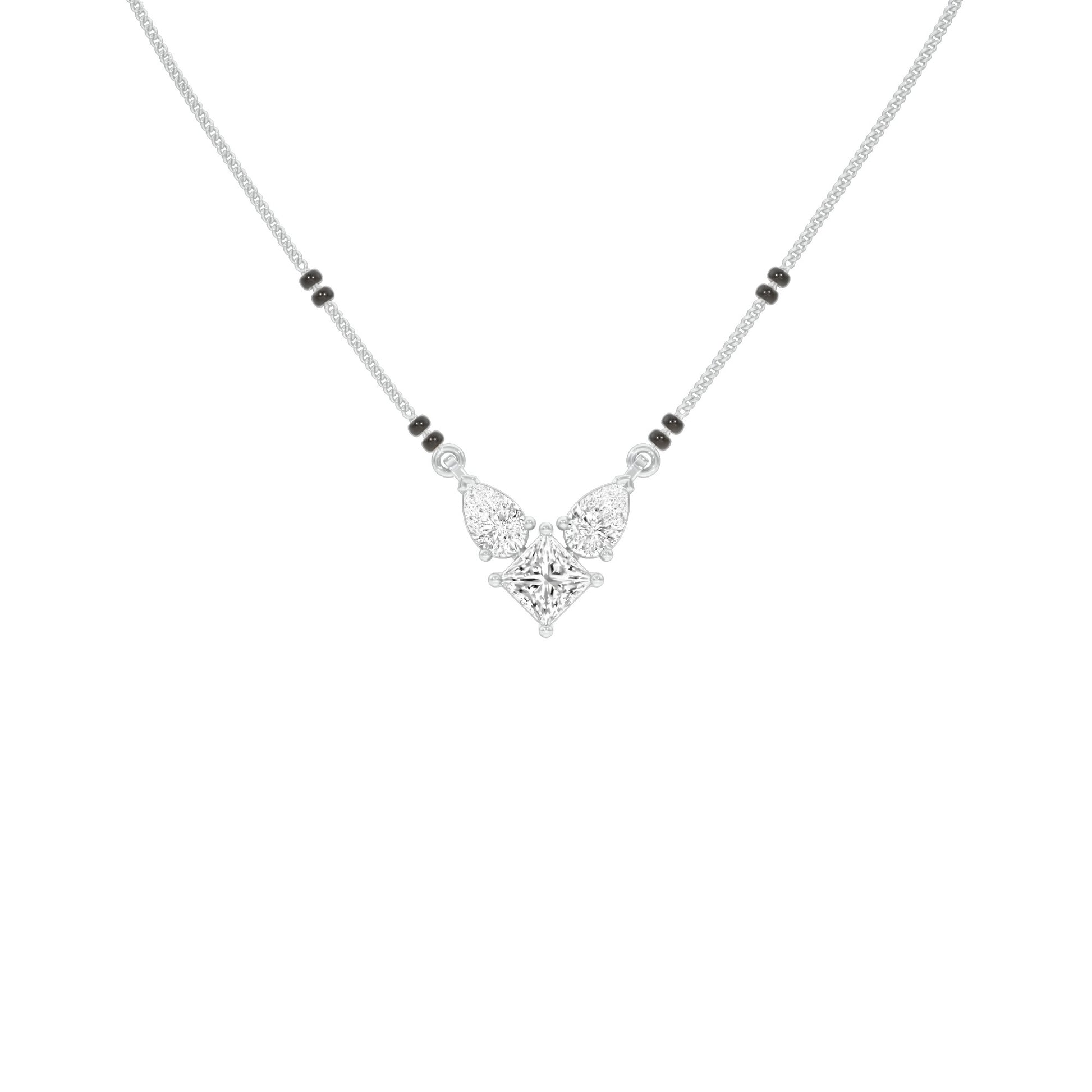 Butterfly Bliss Diamond Mangalsutra 9 KT / White Gold