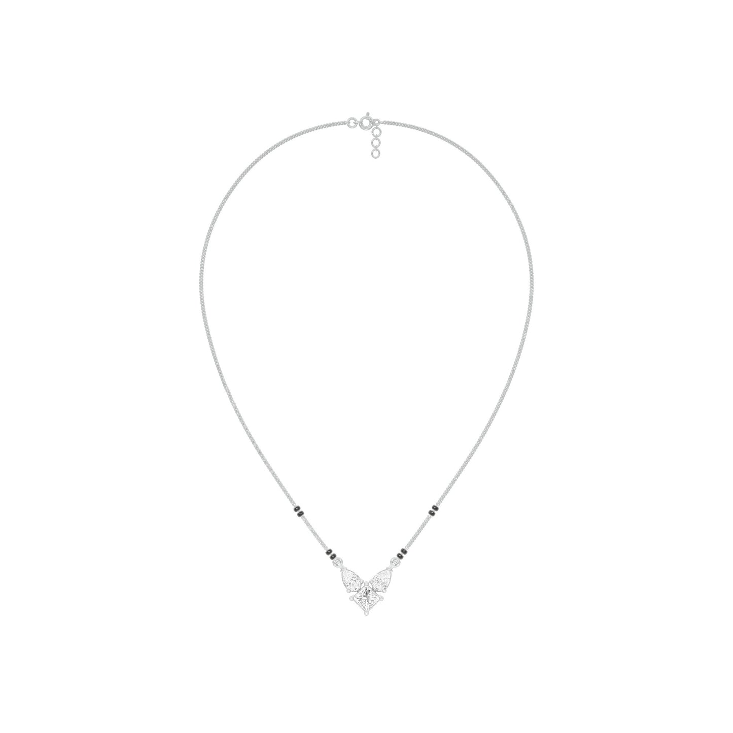 Butterfly Bliss Diamond Mangalsutra 9 KT / White Gold