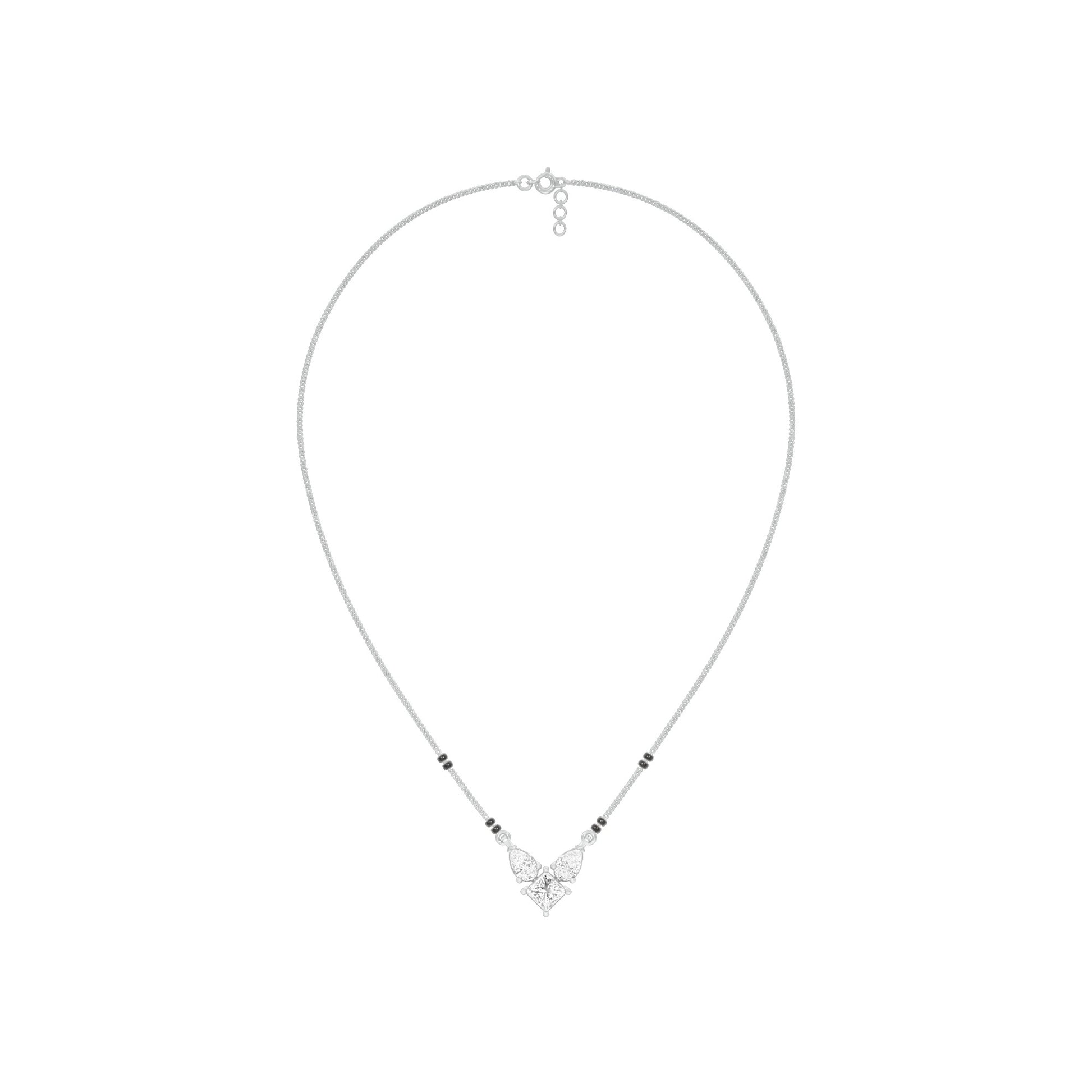 Butterfly Bliss Diamond Mangalsutra 9 KT / White Gold
