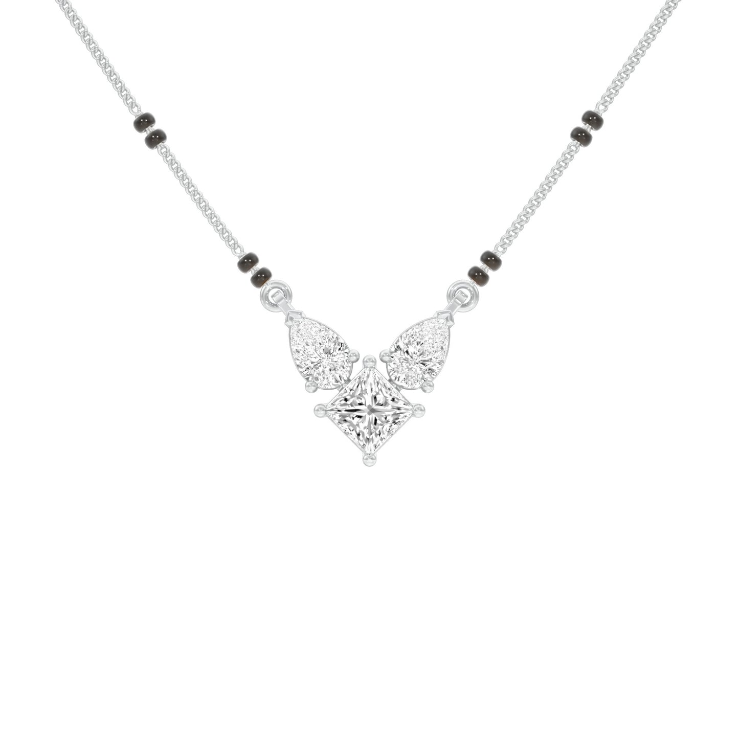 Butterfly Bliss Diamond Mangalsutra 9 KT / White Gold