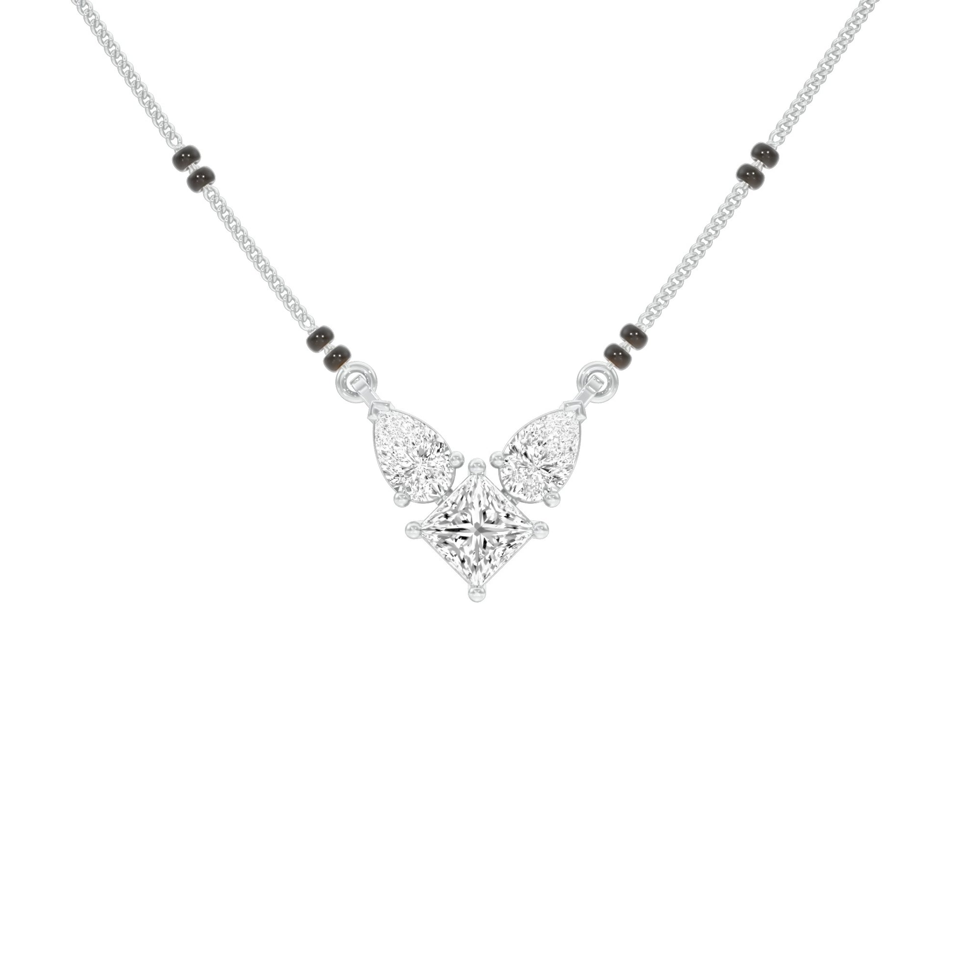 Butterfly Bliss Diamond Mangalsutra 9 KT / White Gold