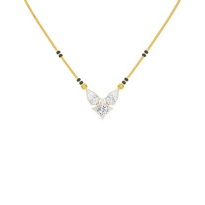 Butterfly Bliss Diamond Mangalsutra 9 KT / Yellow Gold