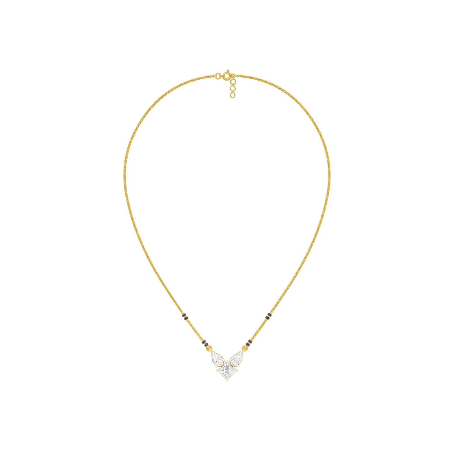 Butterfly Bliss Diamond Mangalsutra 9 KT / Yellow Gold