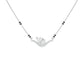 Dangling Pear V-Shaped Mangalsutra 9 KT / White Gold